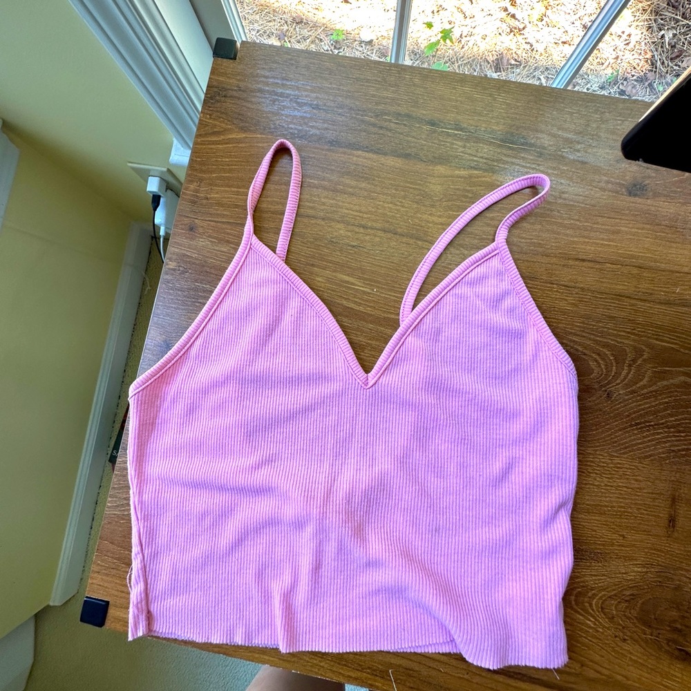 American threads Pink crop top